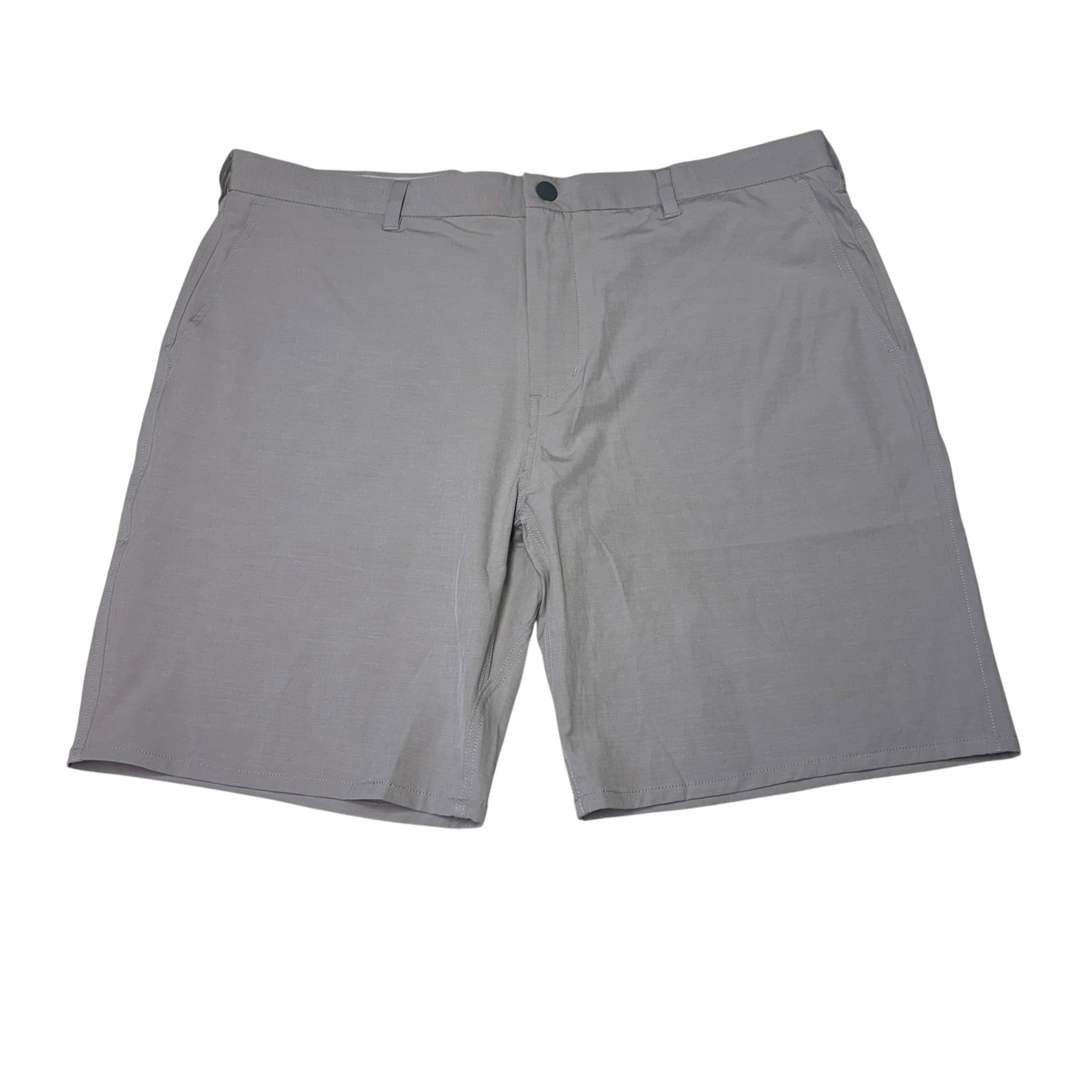 Johnnie-O Calcutta Performance Shorts Mens 40x9 Light Khaki Grey Stretch